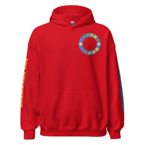 No Excuses ALL-GENDER Pullover Hood in RUBY